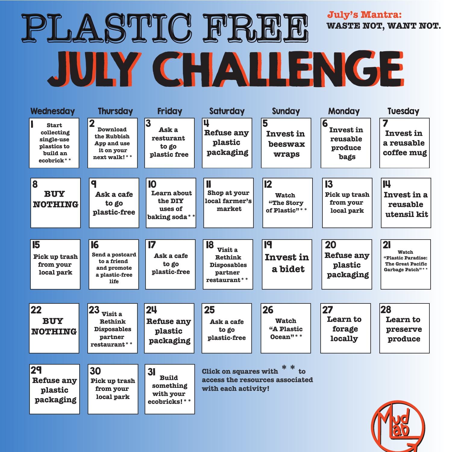 Plastic Free July Calendar.pdf DocDroid