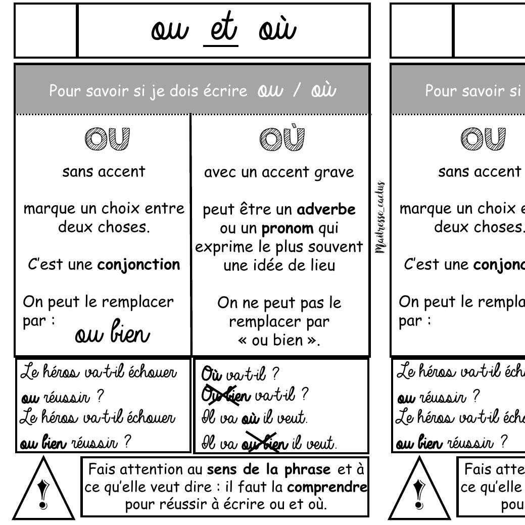 Leçon Où Et Ou Pdf Docdroid