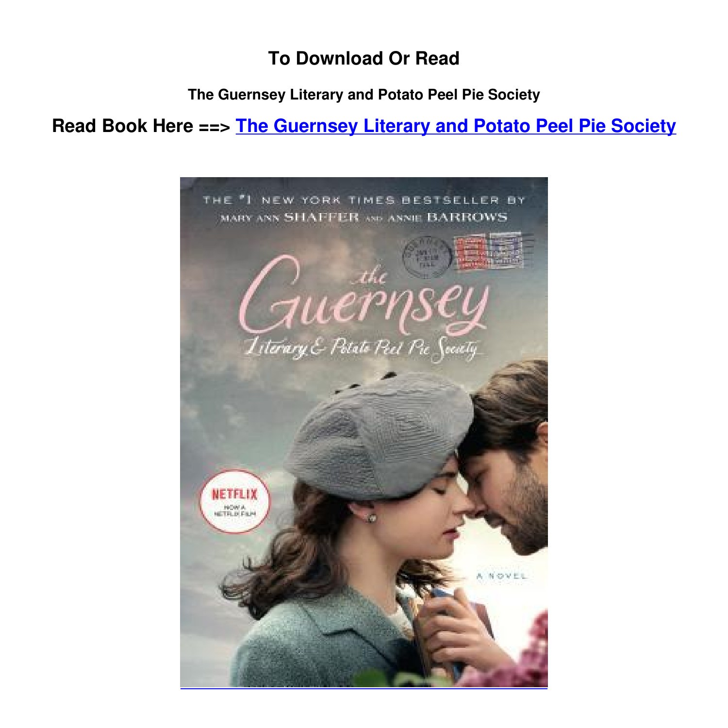 thumbnail image 2 of The Guernsey Literary And Potato Peel Pie Society – By Mary Ann Shaffer (ISBN: 9780747589198) 2 of 3