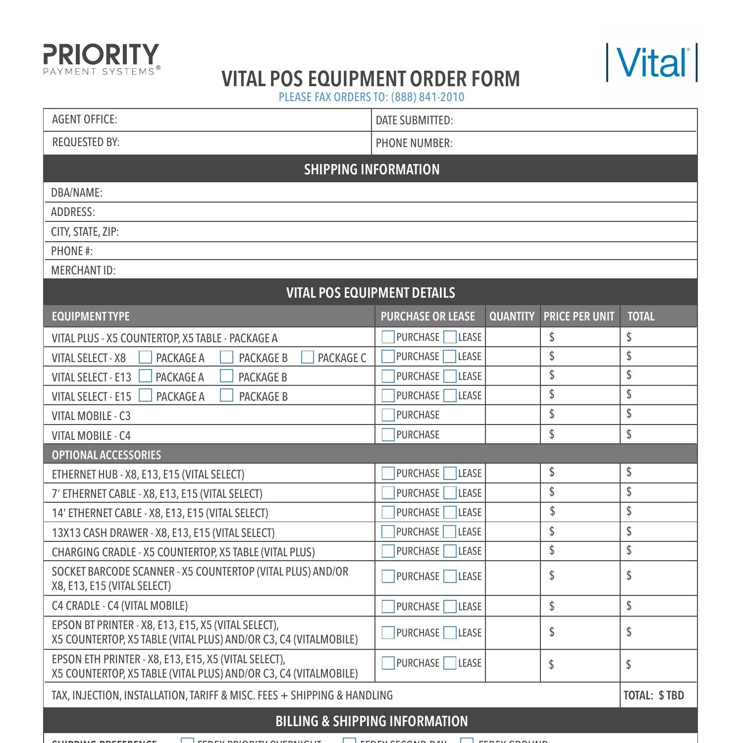 Vital POS Equipment Order Form - FILLABLE.pdf | DocDroid