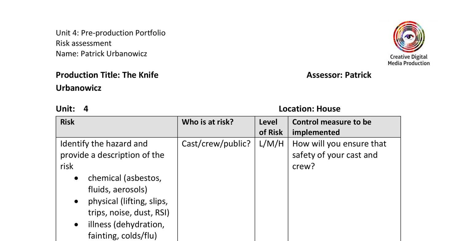Risk assessment House.docx | DocDroid