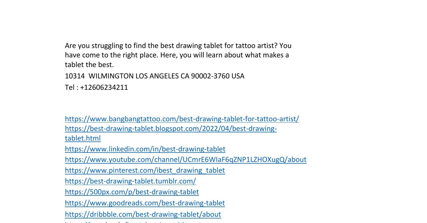 Are you struggling to find the best drawing tablet for tattoo artist