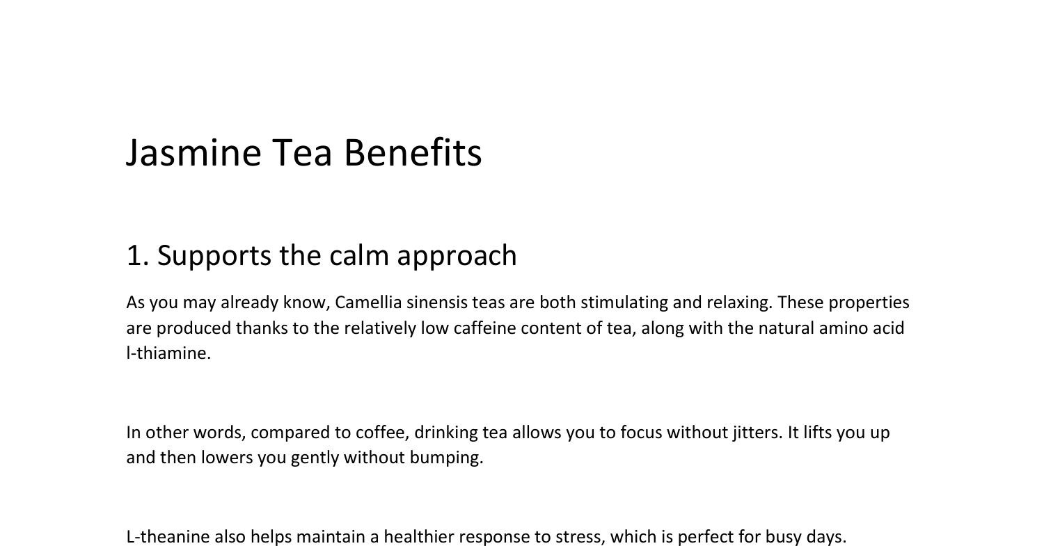 Jasmine Tea Benefits.pdf DocDroid