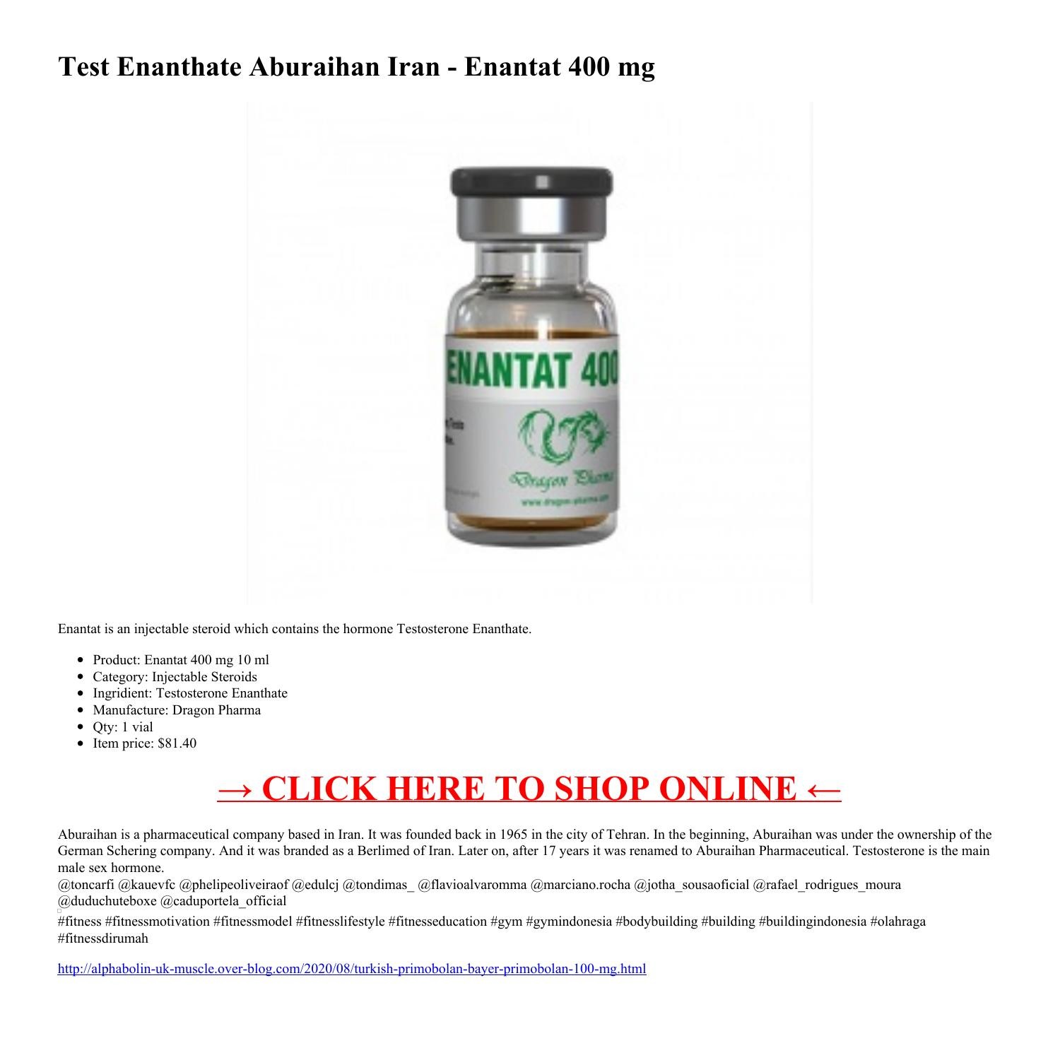 Test Enanthate Aburaihan Iran Enantat 400 mg.pdf DocDroid
