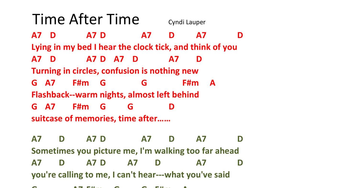 Time After Time SONG SHEET.pdf DocDroid
