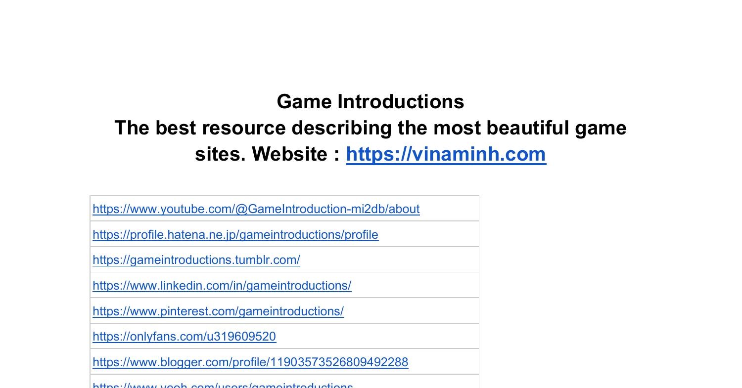Game Introductions.docx | DocDroid