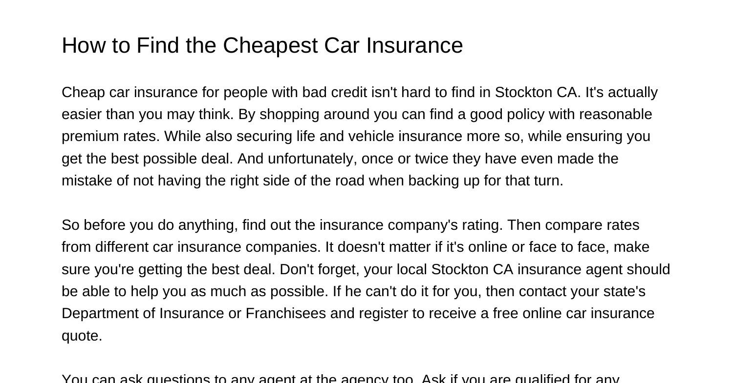 How to Find the Cheapest Car Insuranceutxjs.pdf.pdf DocDroid