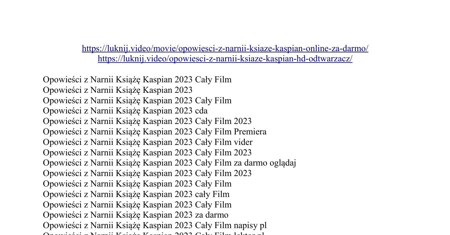 Opowieści Z Narnii Ebook Za Darmo