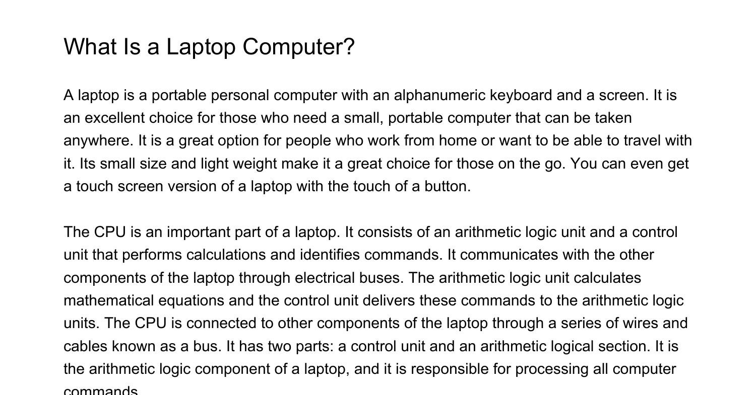 What Is a Laptop Computerfygbq.pdf.pdf DocDroid