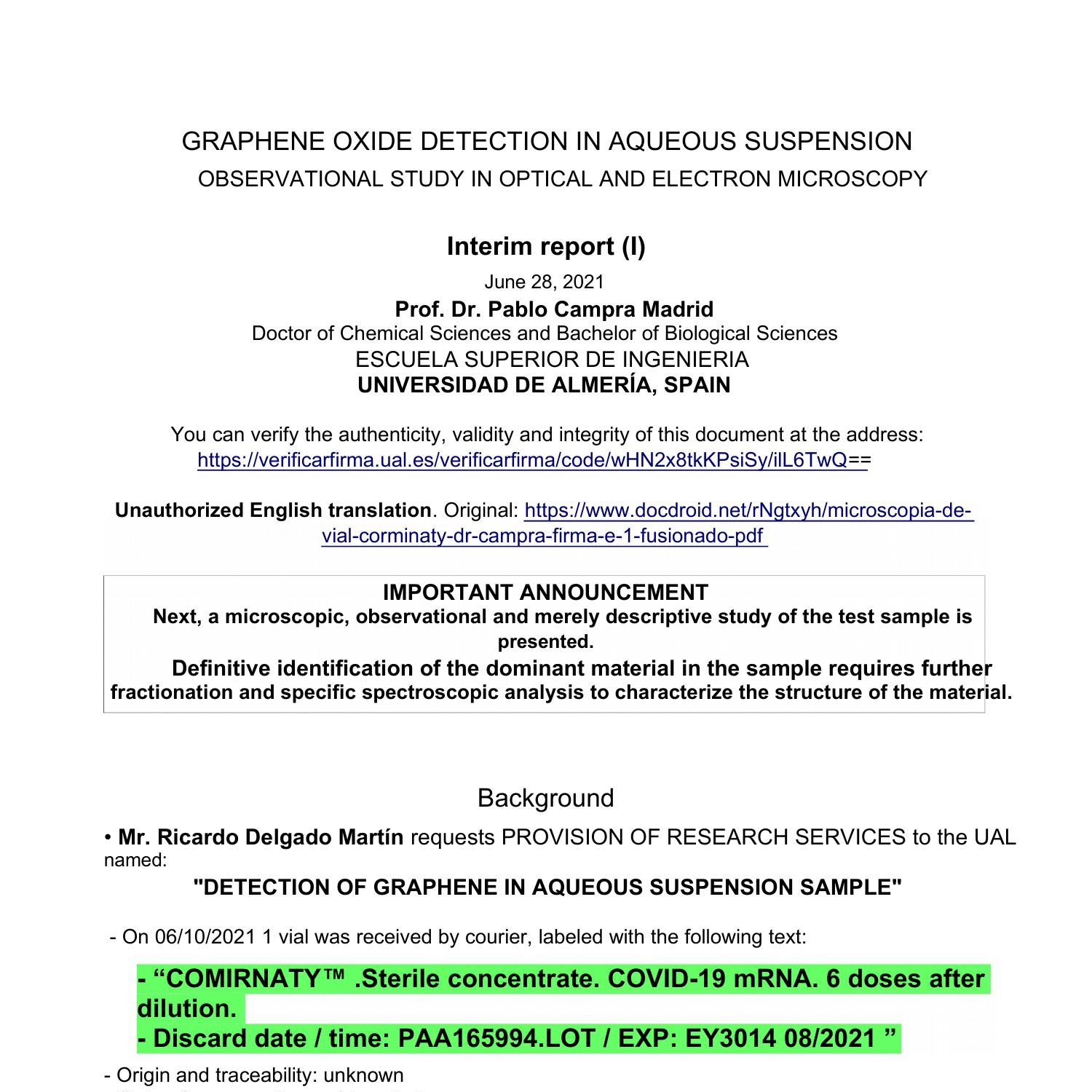 OFFICIAL INTERIM REPORT IN ENGLISH UNIVERSITY OF ALMERIA pdf DocDroid