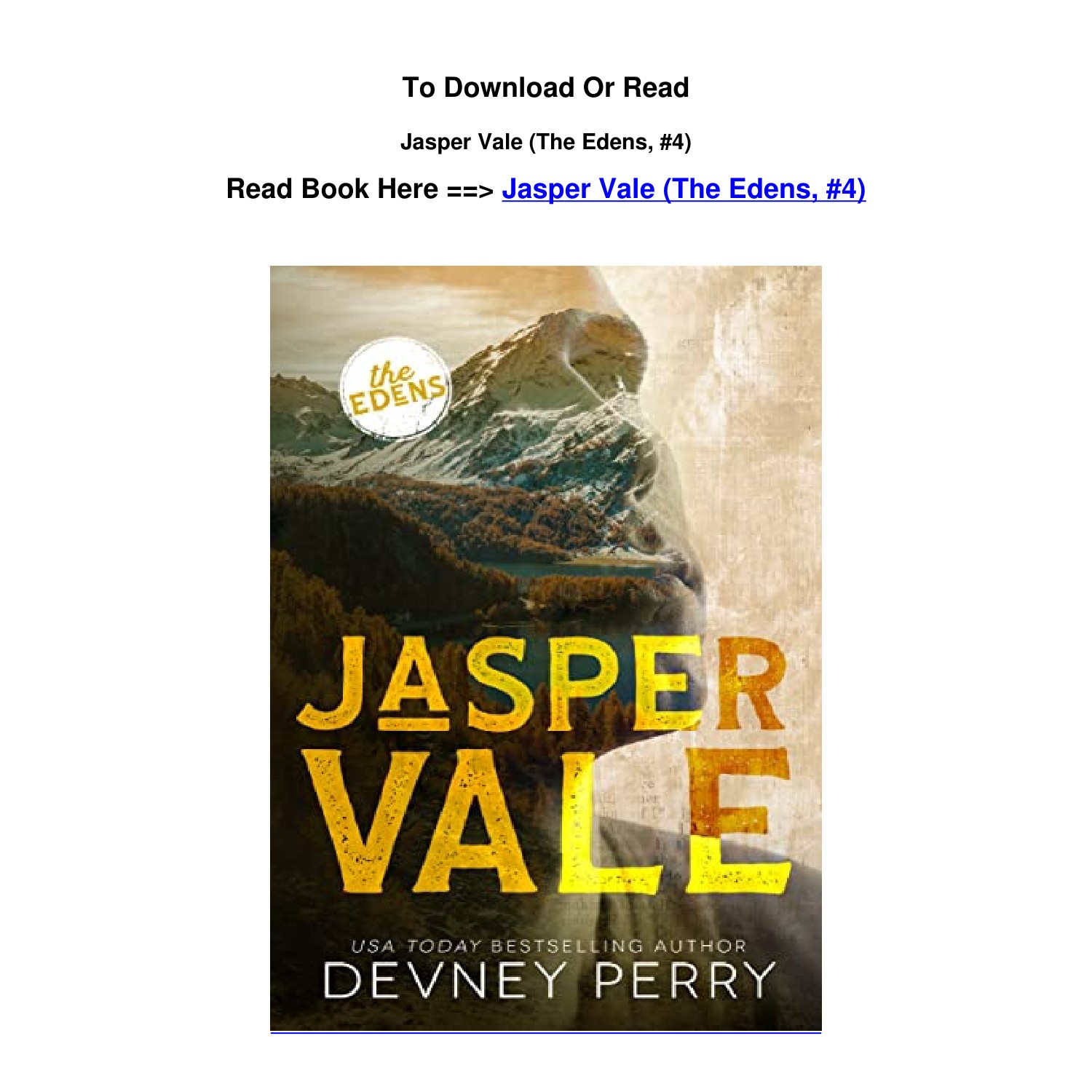 pdf Download Jasper Vale The Edens 4 By Devney Perry.pdf DocDroid