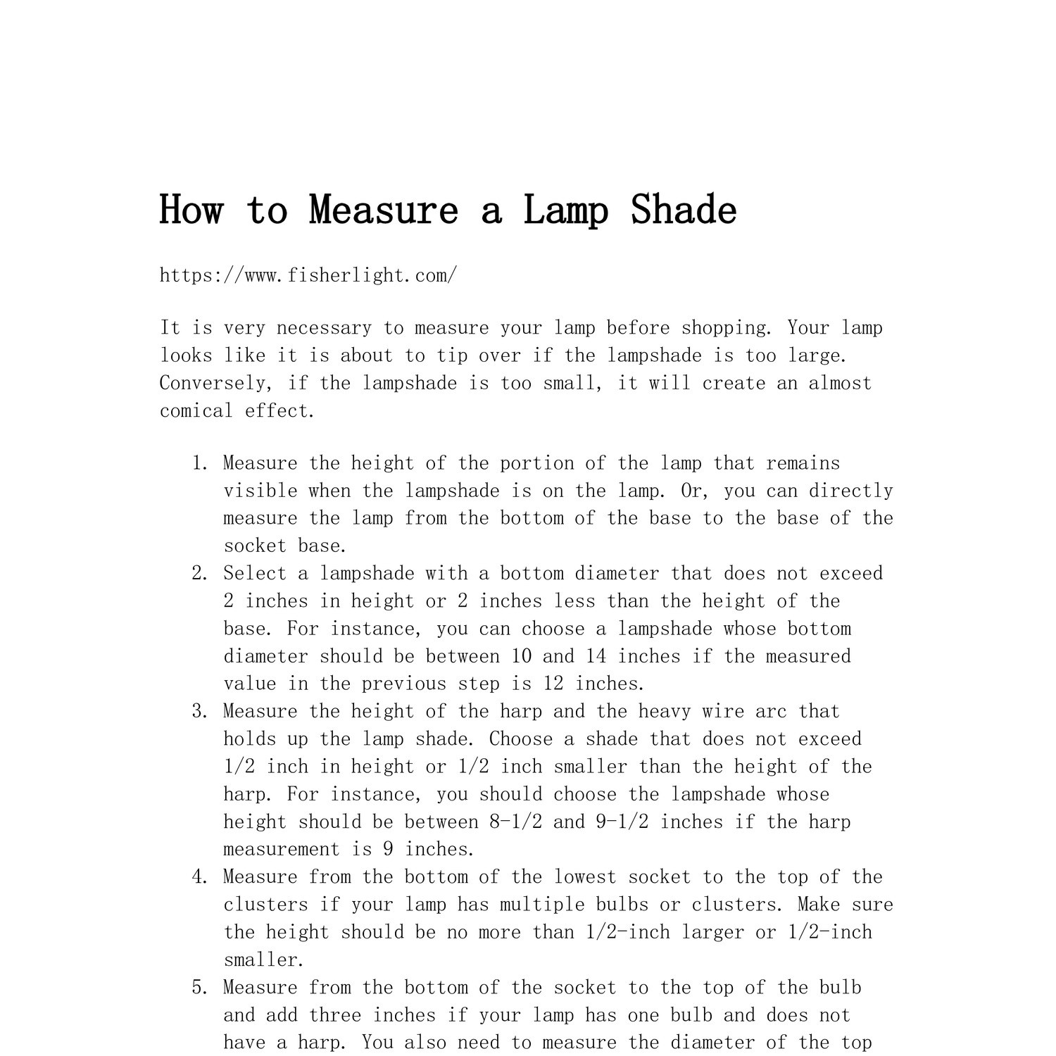 How to Measure a Lamp Shade.pdf DocDroid