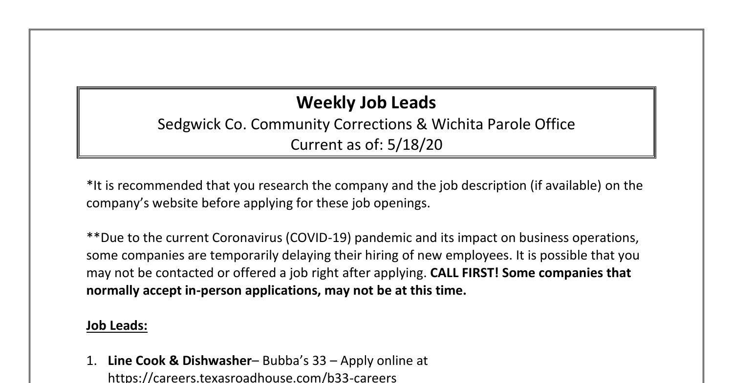 Weekly Job Leads 5.18.20.docx DocDroid