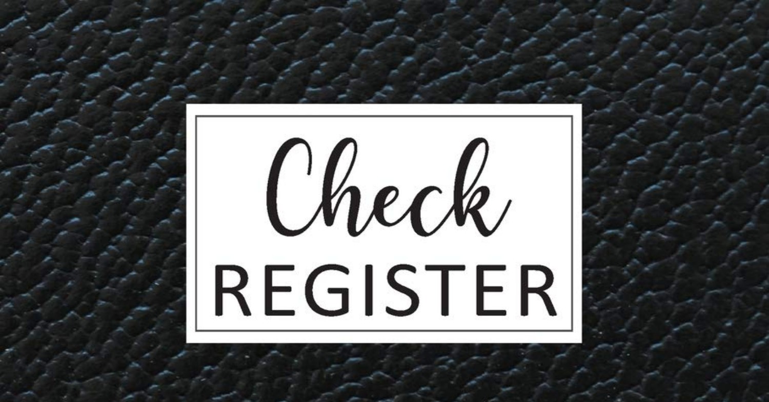 Check Register Simple Check Register Checkbook Registers Check and