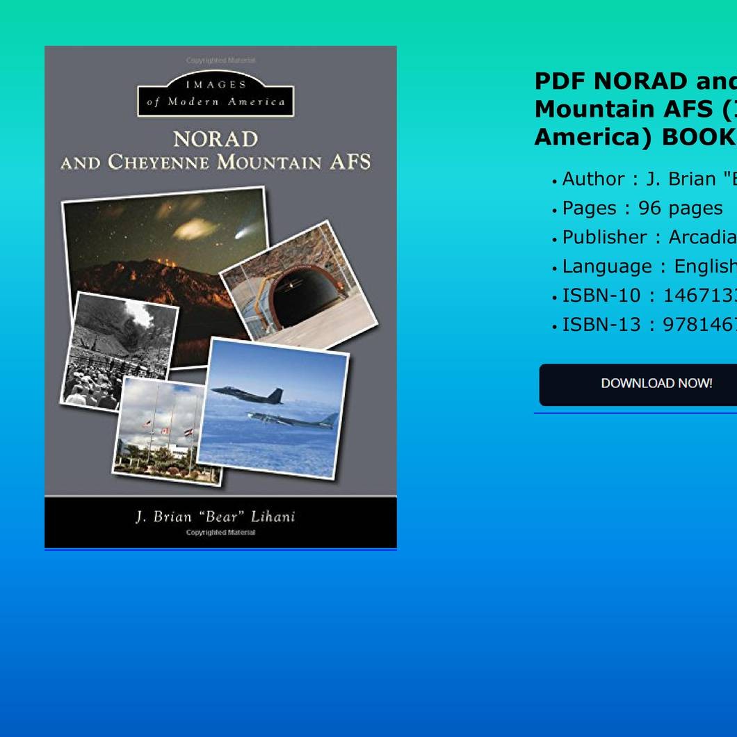 PDF NORAD and Cheyenne Mountain AFS Images of Modern America BOOK ...
