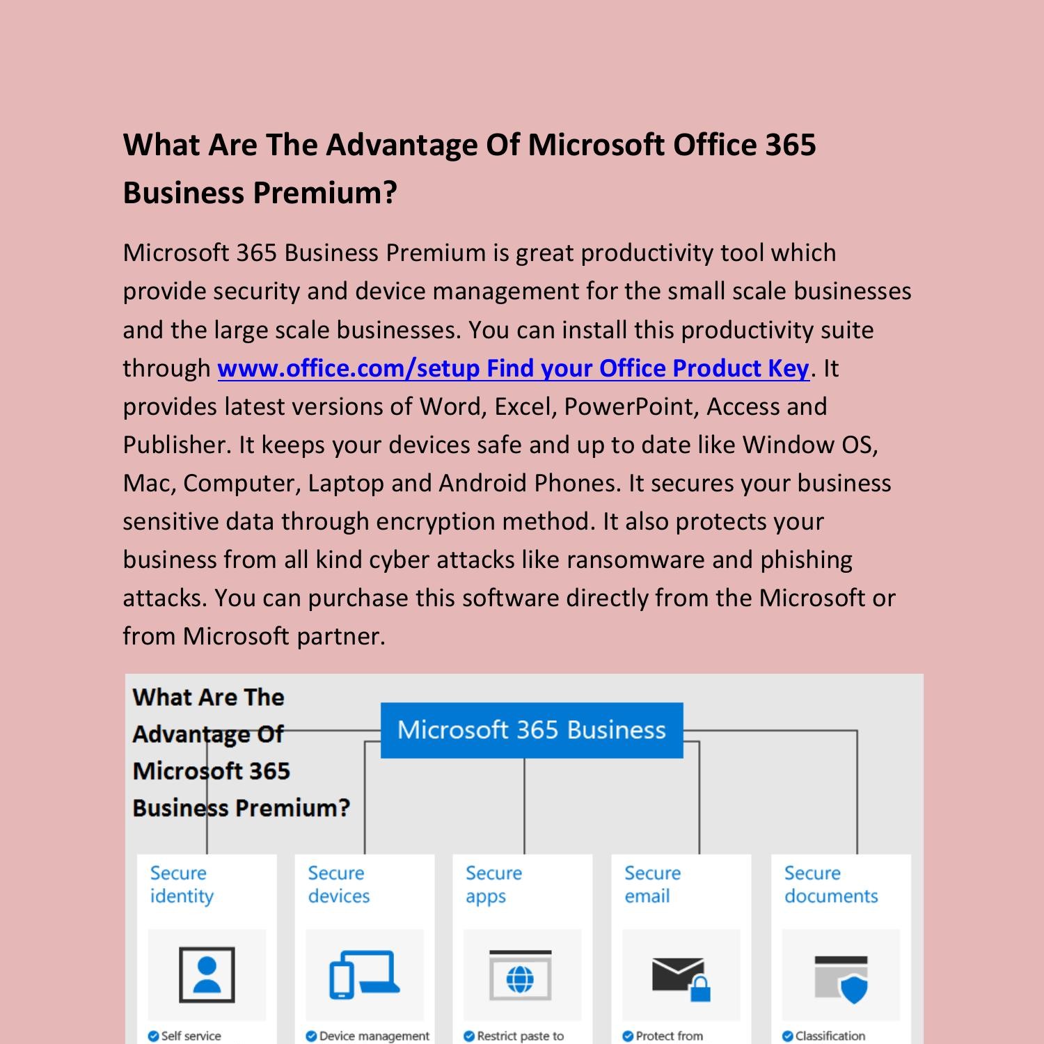 What Are The Advantage Of Microsoft Office 365 Business Premium.docx