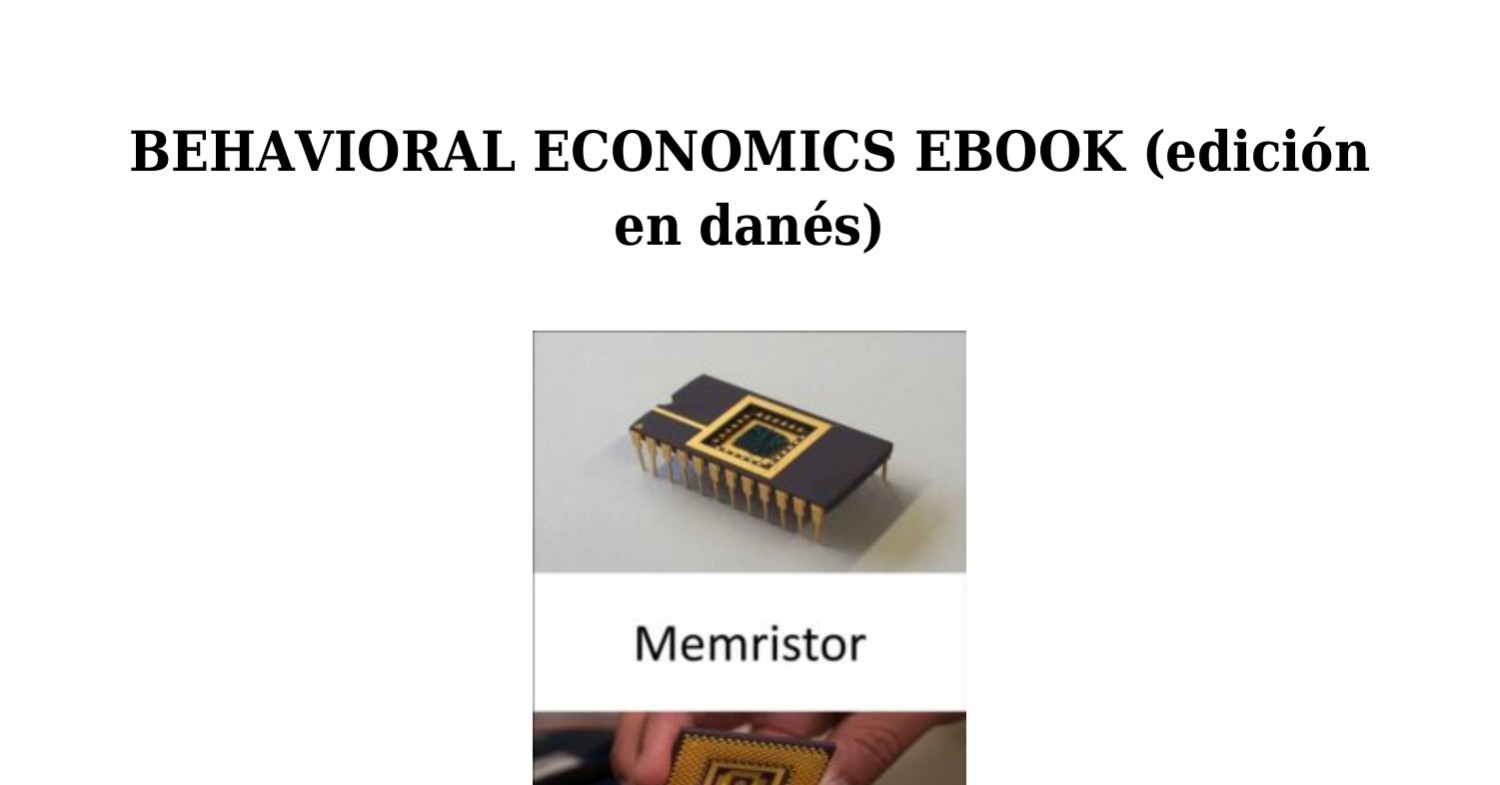 Behavioral Economics Ebook Pdf Docdroid