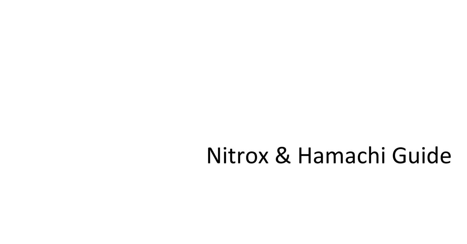 Nitrox and hamachi.pdf DocDroid