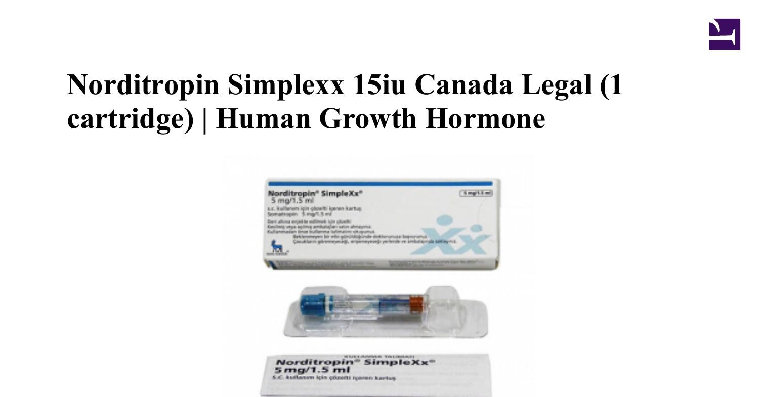 Norditropin Simplexx 15iu Canada Legal 1 cartridge Novo Nordisk.pdf