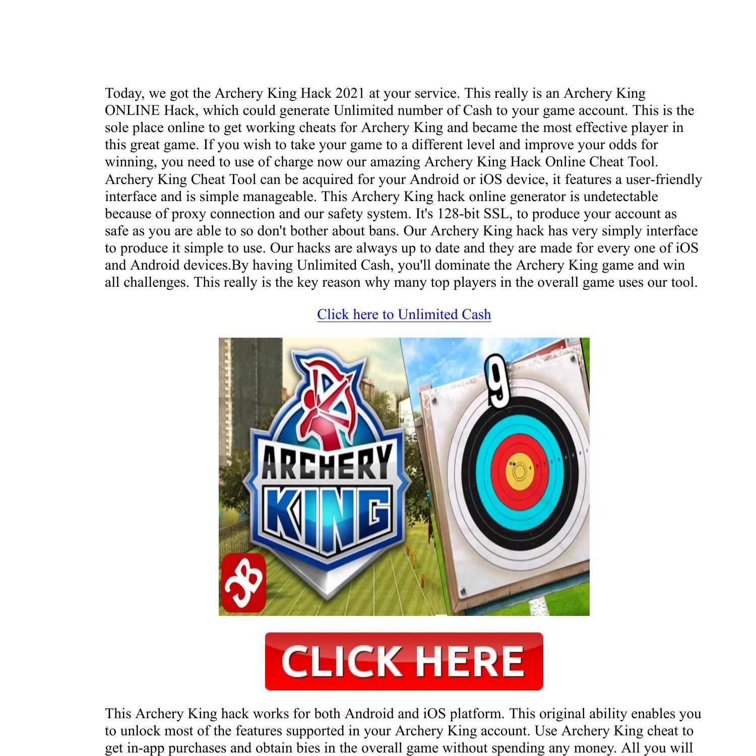 !news! Archery King Hack Cash Generator 2020.pdf DocDroid