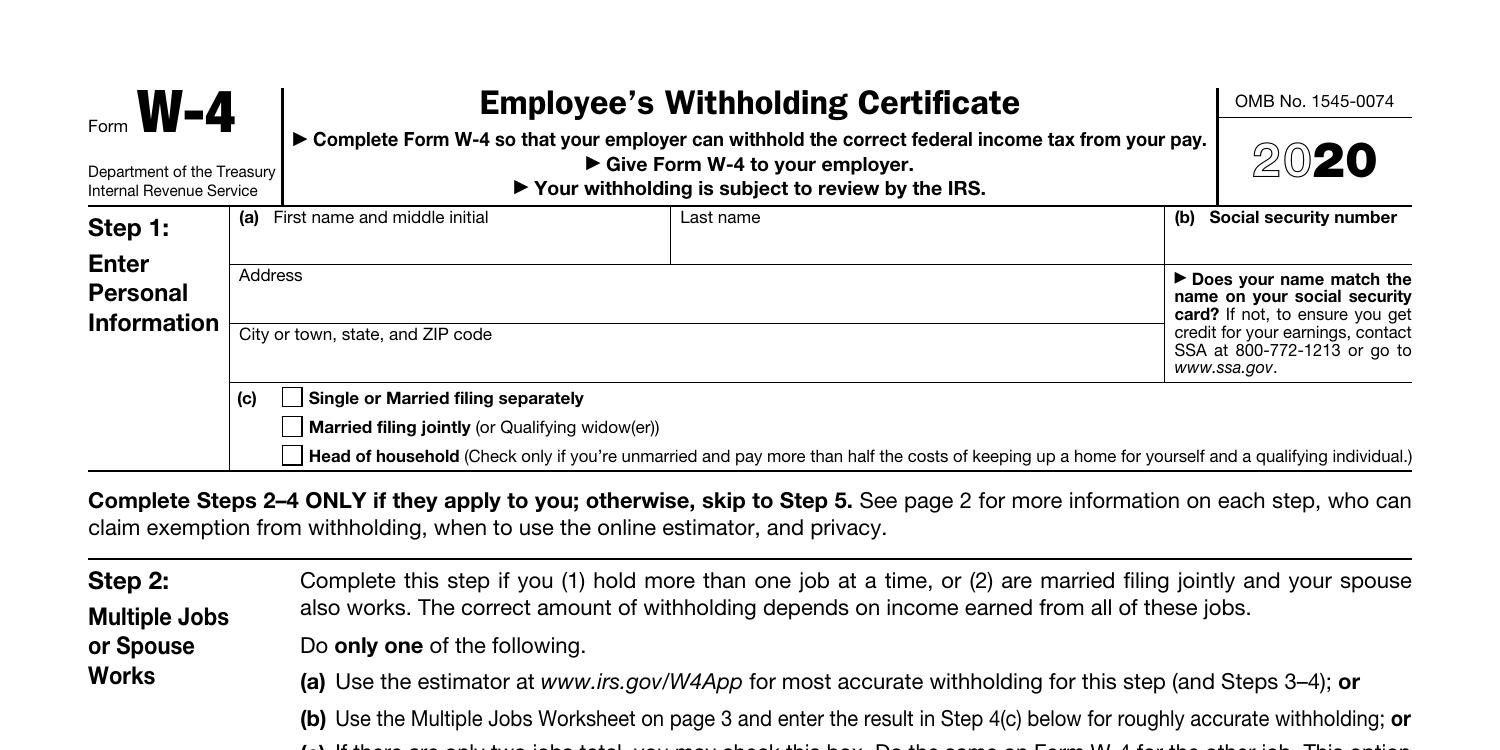 Form w4 2020.pdf | docdroid