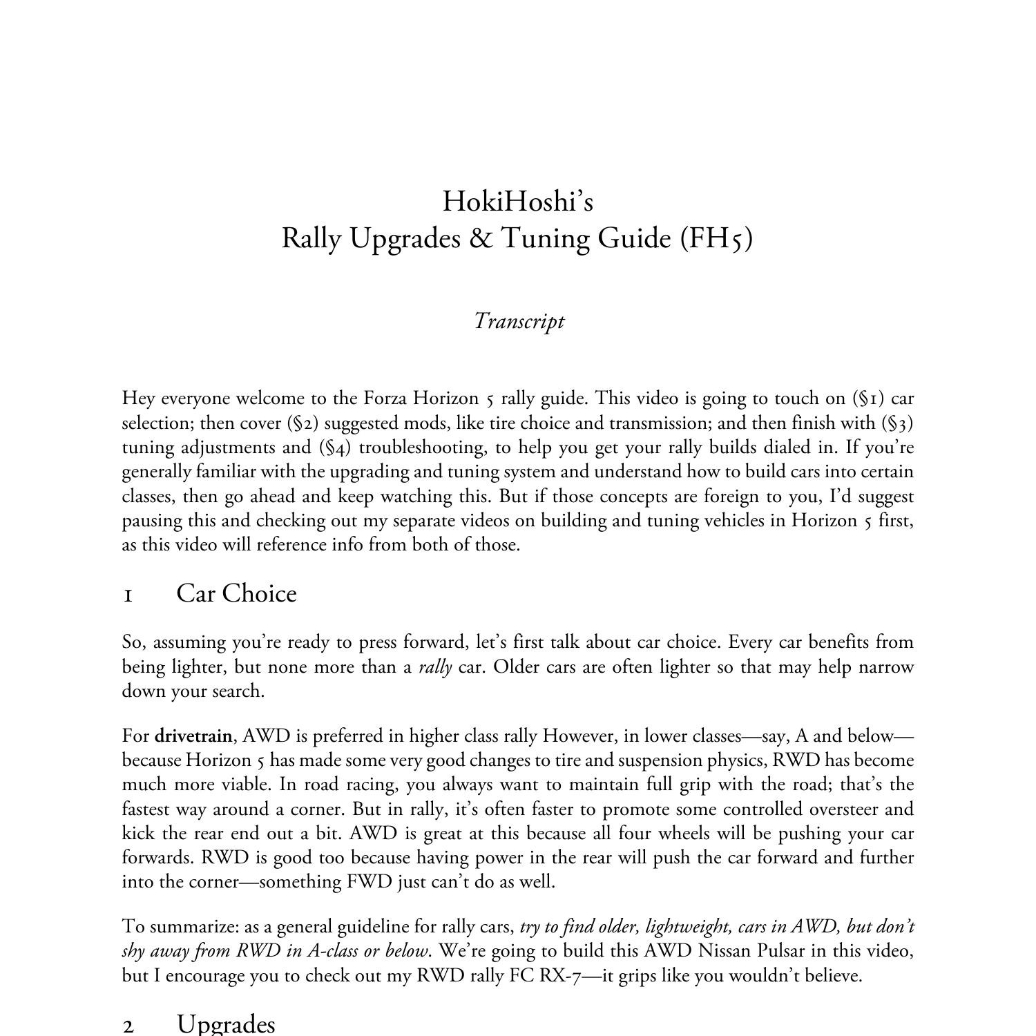 3. Rally Upgrade & Tuning Guide (transcript).pdf | DocDroid