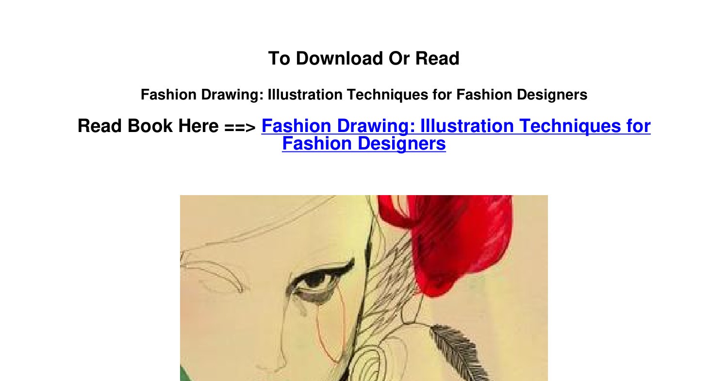 Download epub Fashion Drawing Illustration Techniques for Fashion