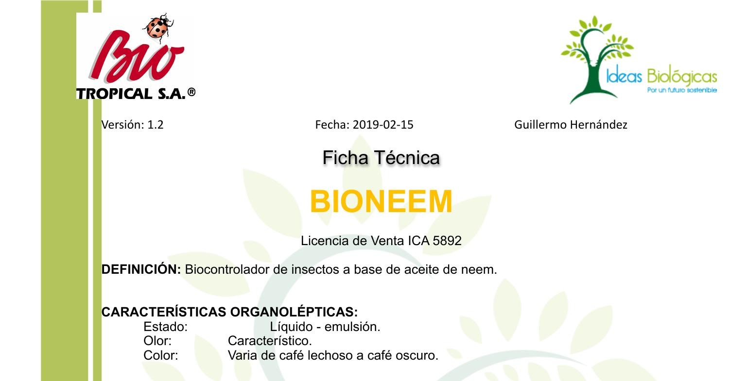 Ficha tecnica Bioneem.pdf | DocDroid