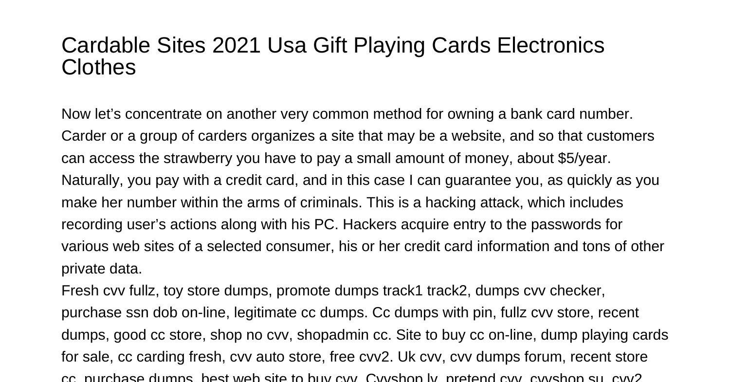 Cardable Sites 2021 Usa Gift Playing Cards Electronics Clotheskzwsy.pdf