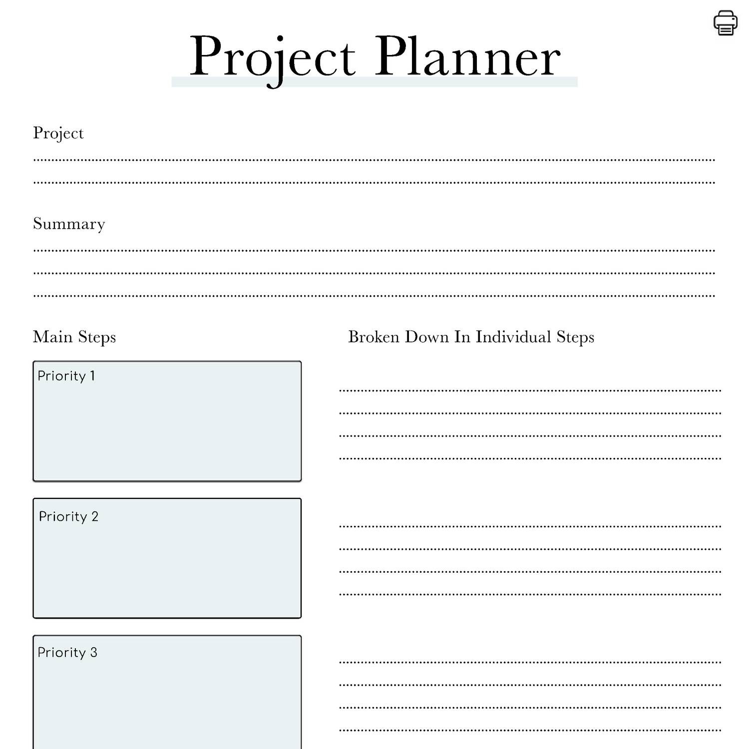 Project Organizer PDF 