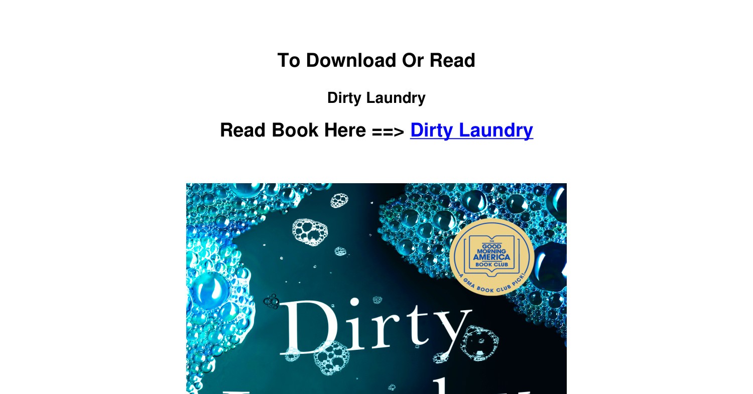 pdf Download Dirty Laundry by Disha Bose.pdf DocDroid