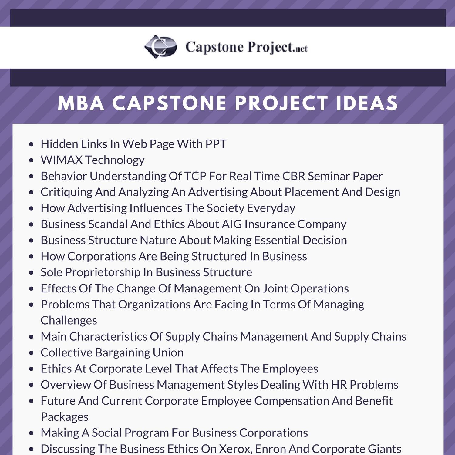 mba research topics ideas