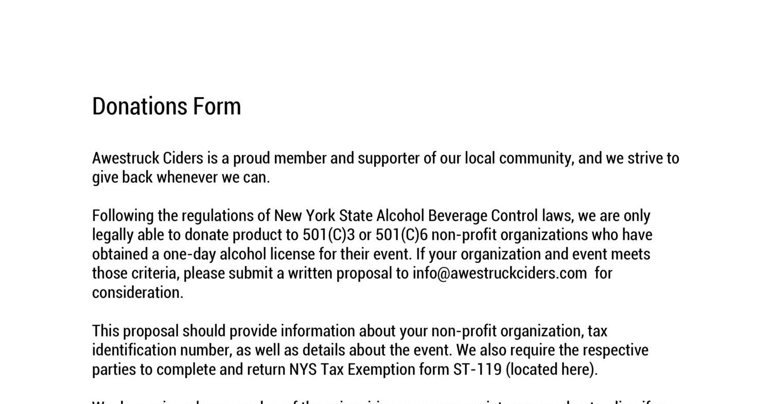 Donations Form Fillable pdf DocDroid