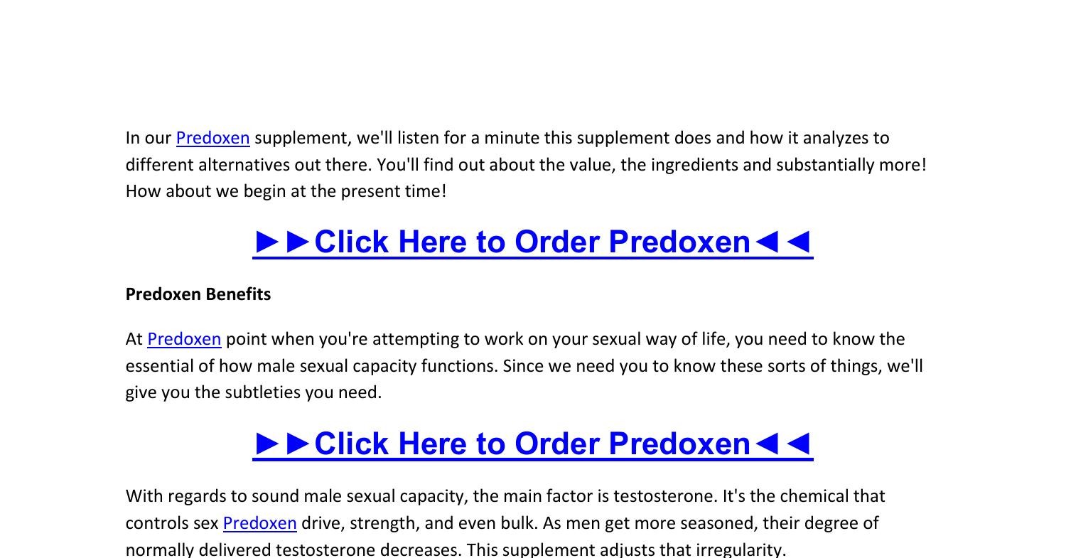Predoxen.docx | DocDroid