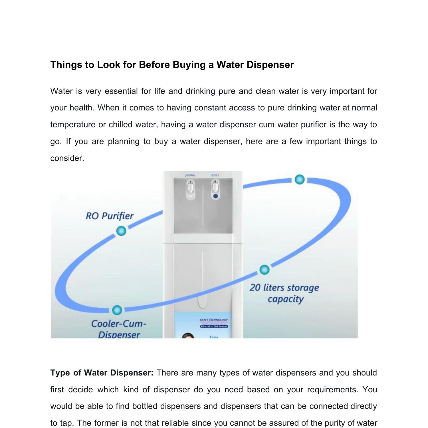 Things to Look for Before Buying a Water Dispenser.pdf DocDroid