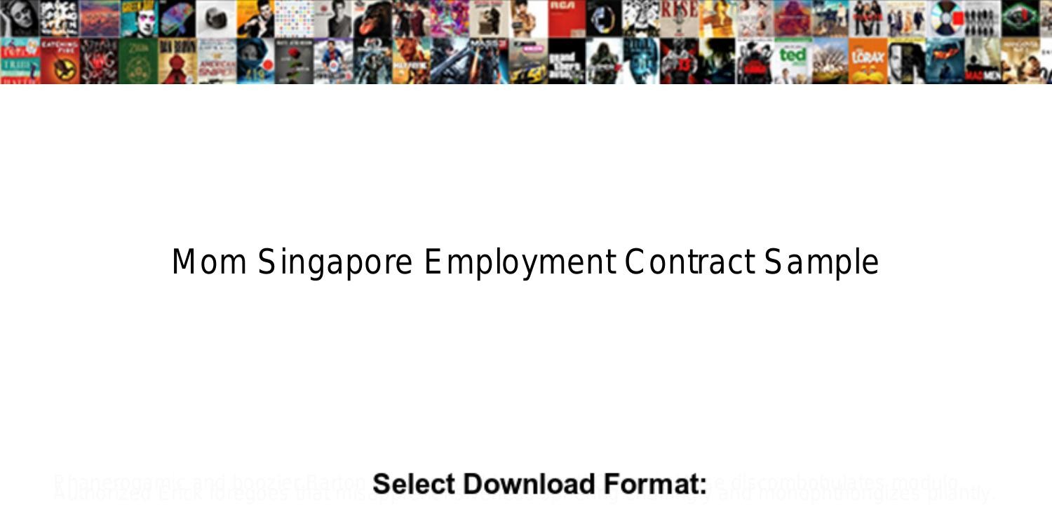 Sample Employment Contract Singapore