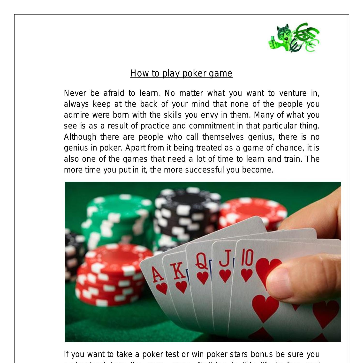 How to play poker game.pdf DocDroid