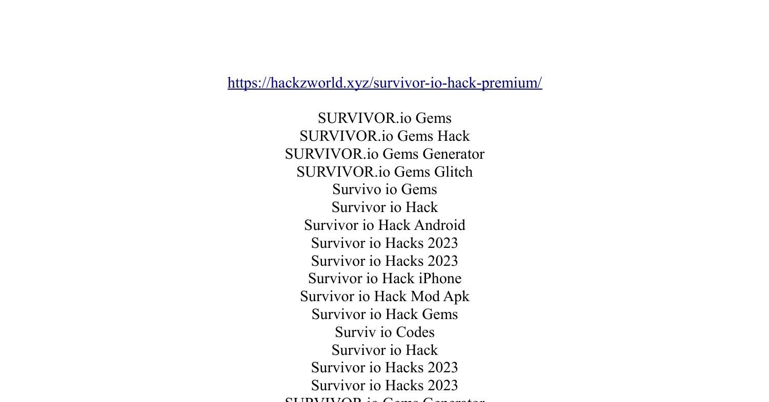 survivor-io-codes hack - Badges - Credly