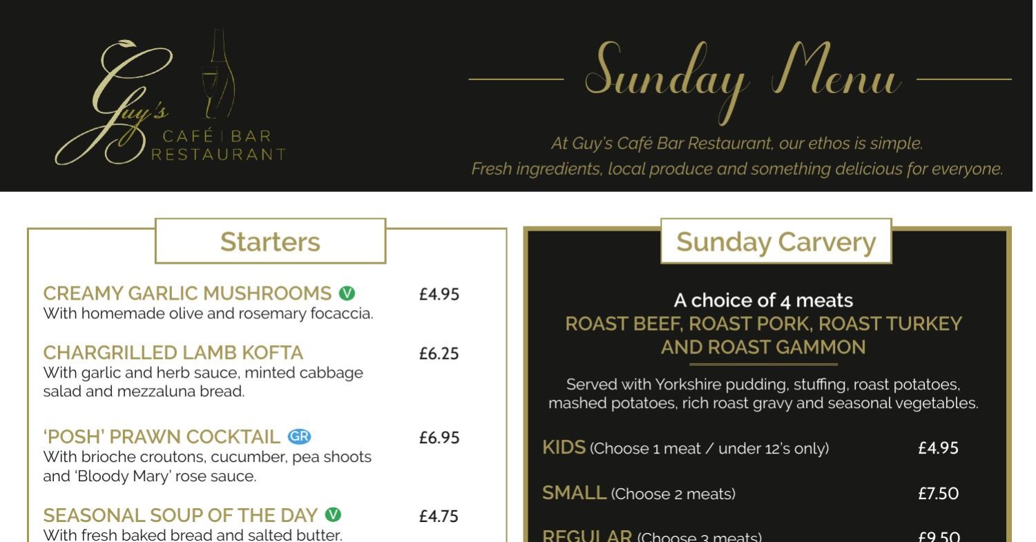 Guy's Cafe Bar Restaurant Sunday Menu.pdf DocDroid