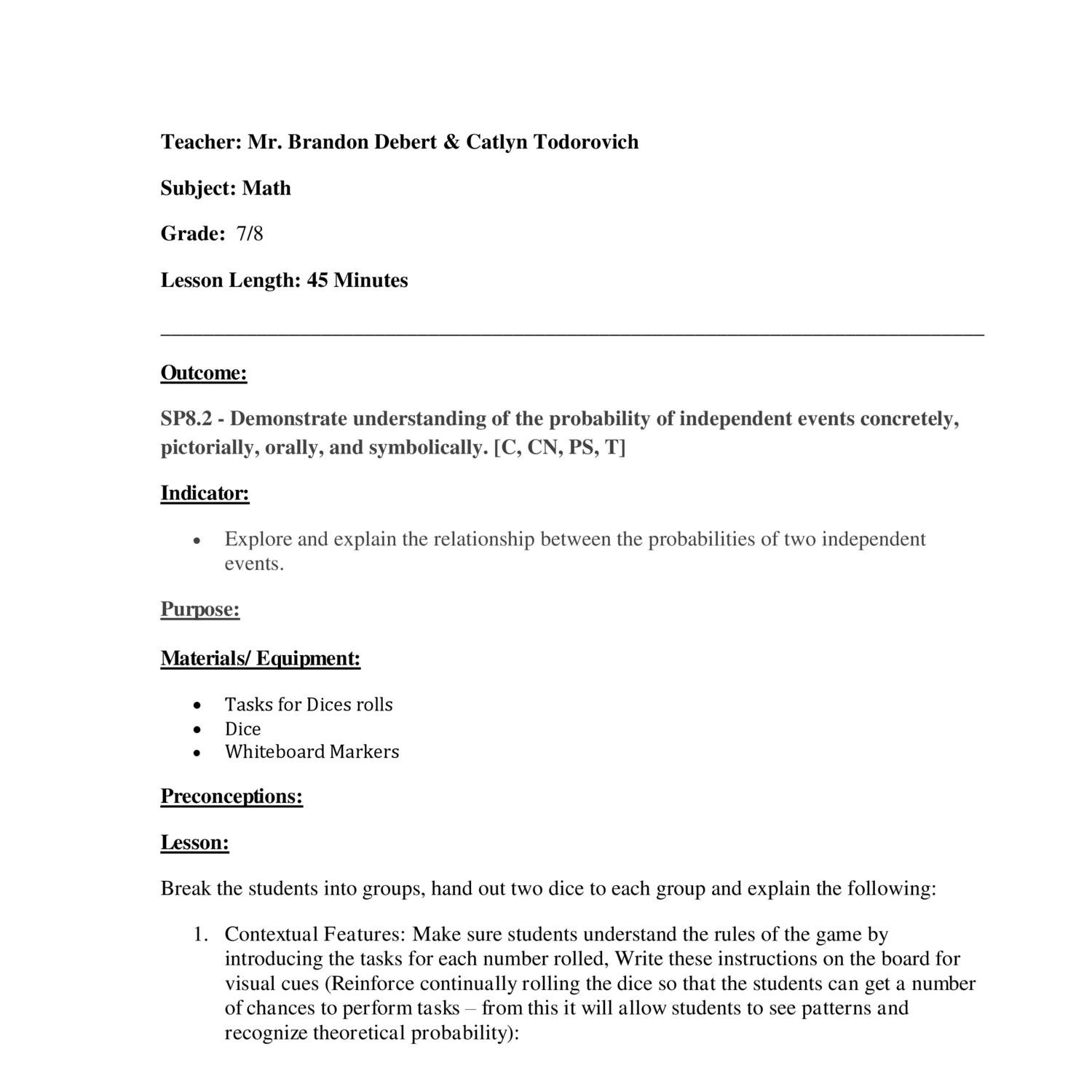 Grade 8 - Math Lesson Plan.docx | DocDroid