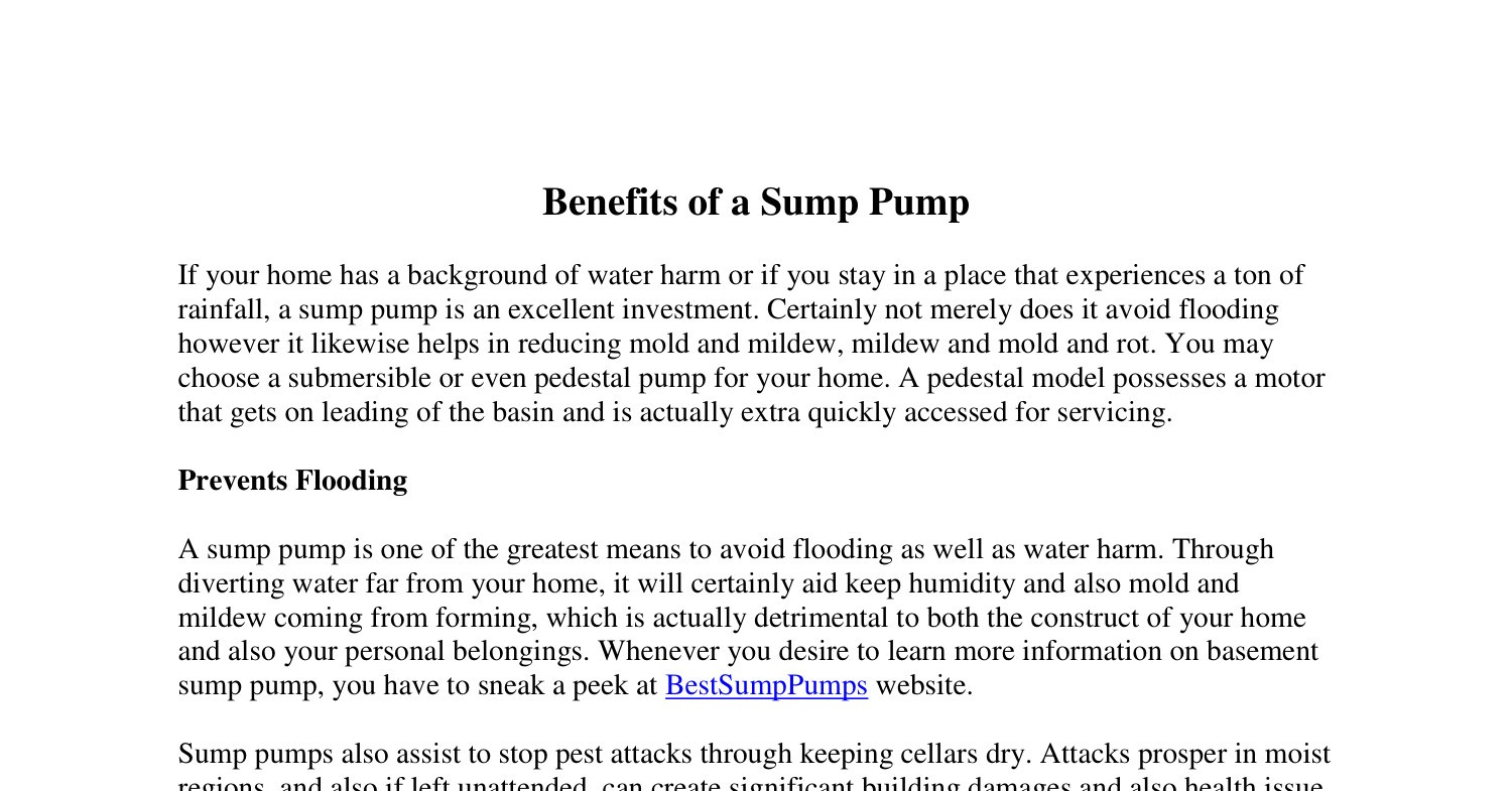 Benefits of a Sump Pump.pdf.pdf DocDroid
