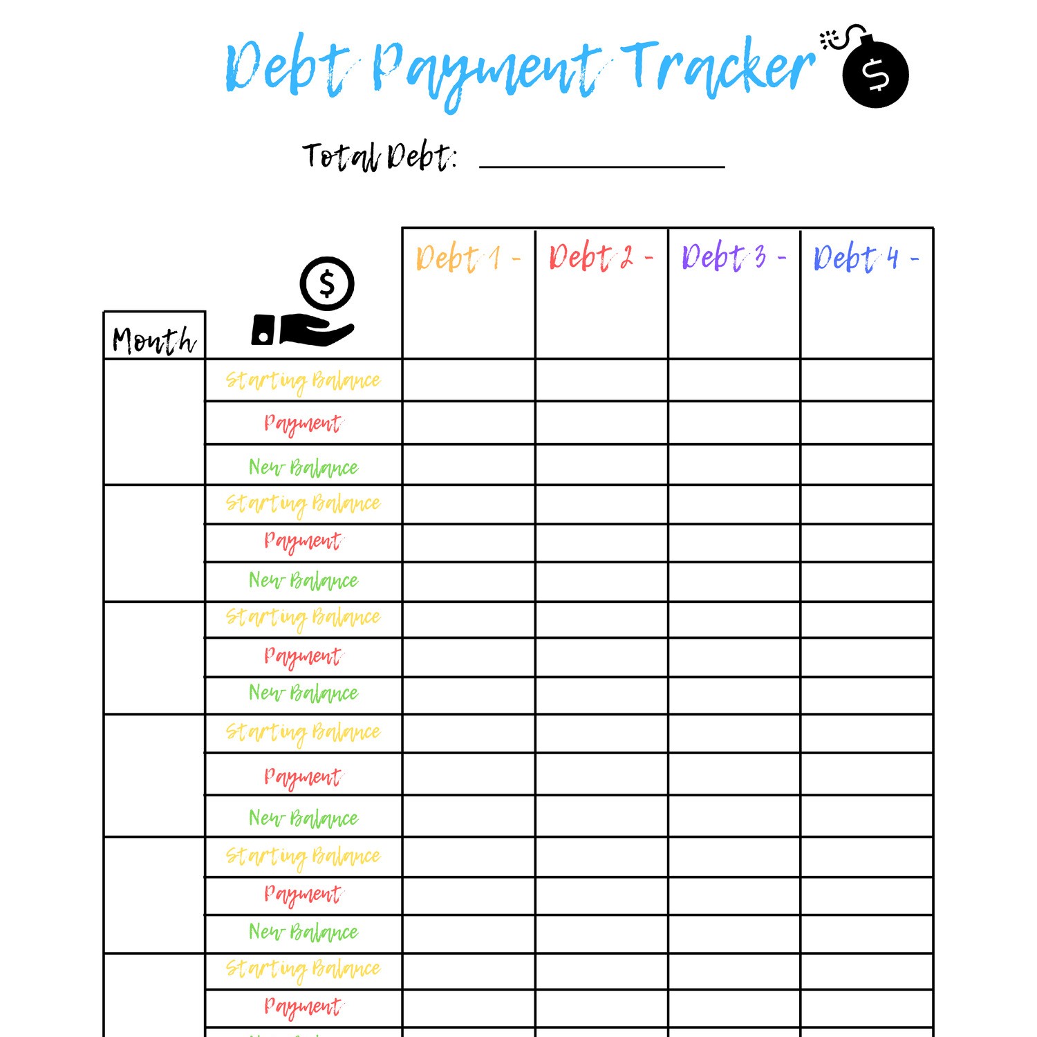 free-debt-tracker-printable