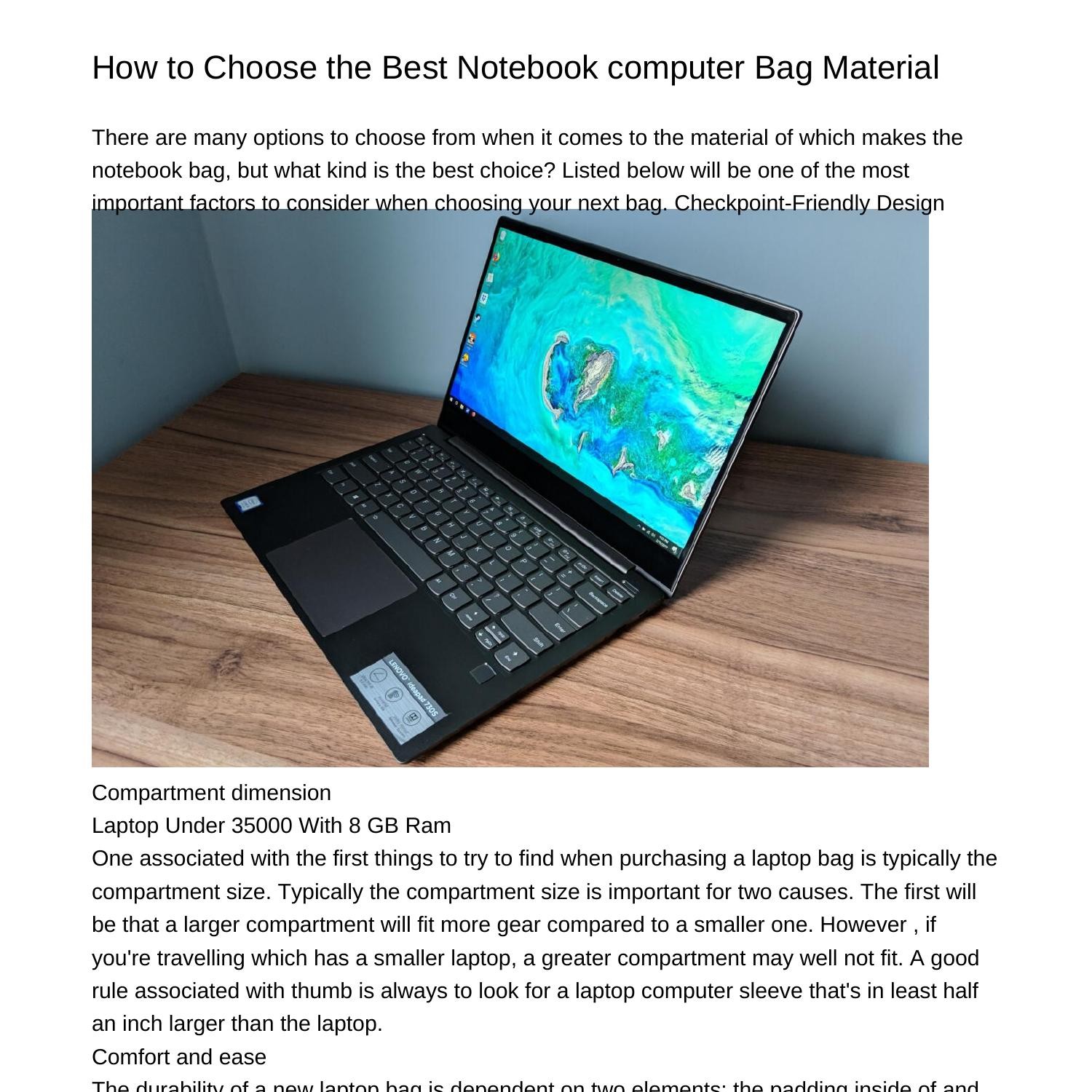 Choosing the Best Notebook computer Bag Materialcegsy.pdf.pdf DocDroid