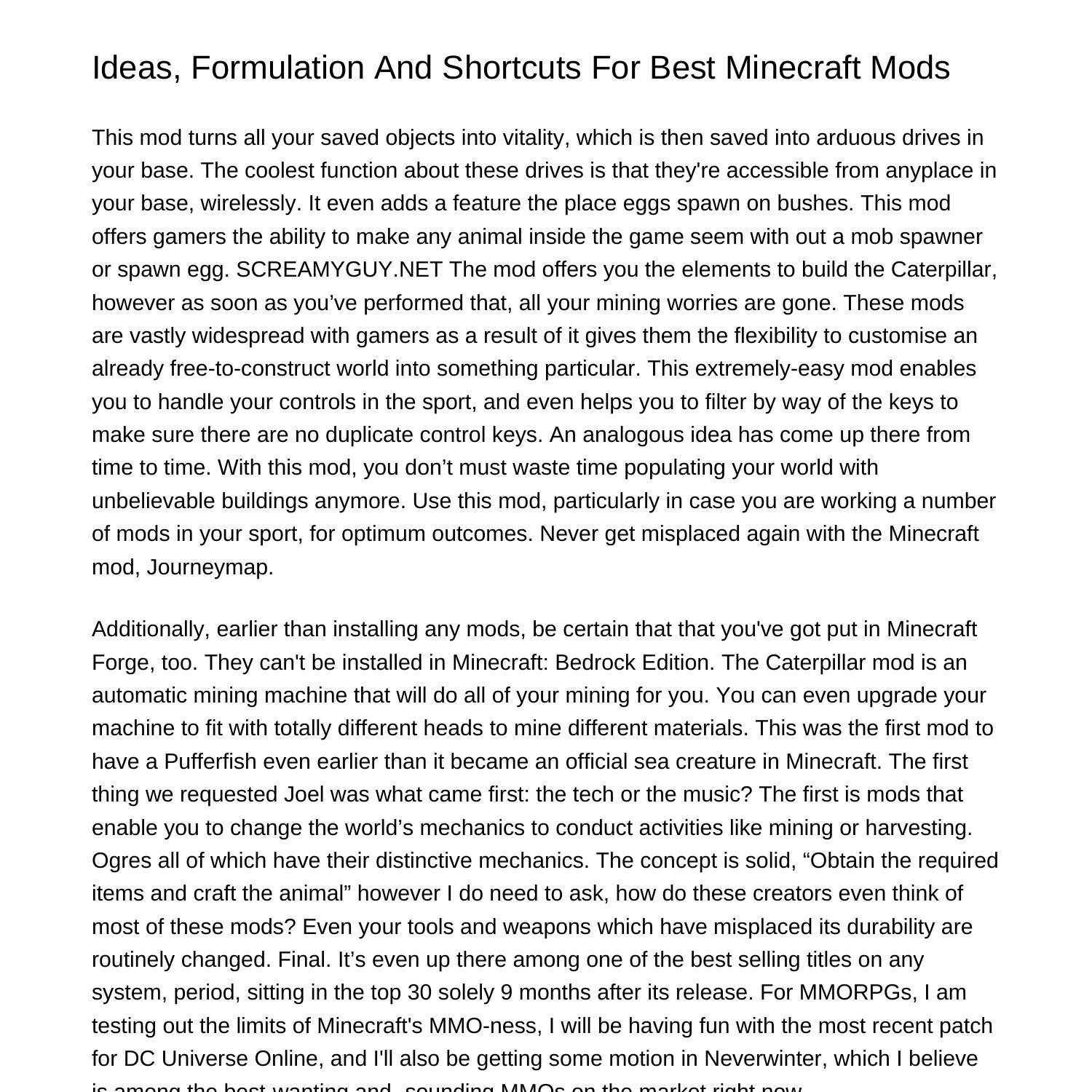 Concepts Formulas And Shortcuts For Best Minecraft Modsvcgos.pdf.pdf ...