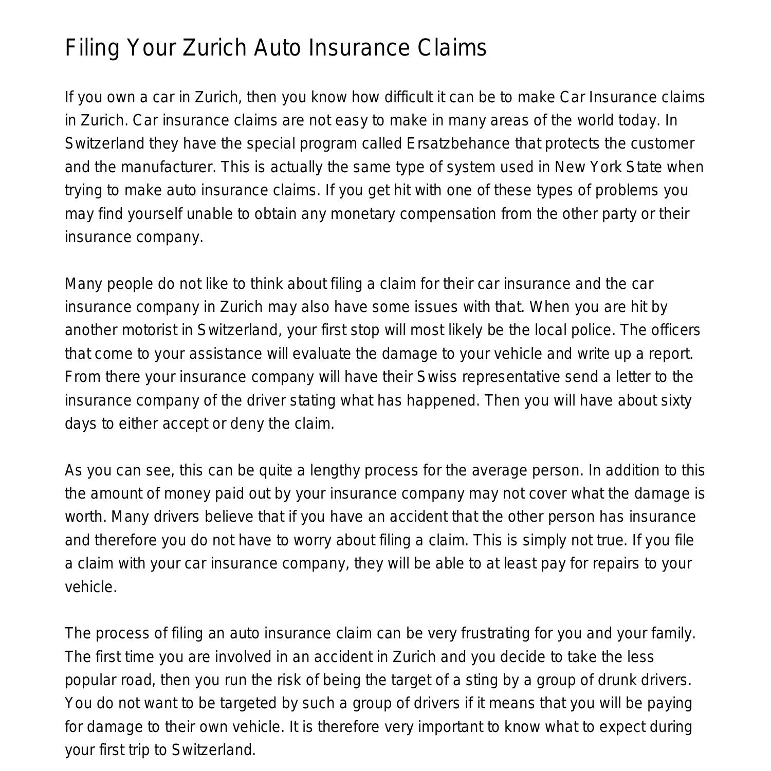 Filing Your Zurich Auto Insurance Claimsomvsc.pdf.pdf