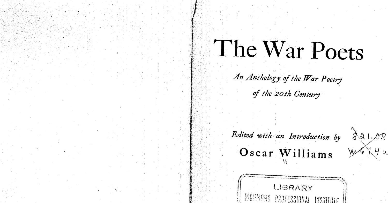 Williamswarpoets Pdf Docdroid