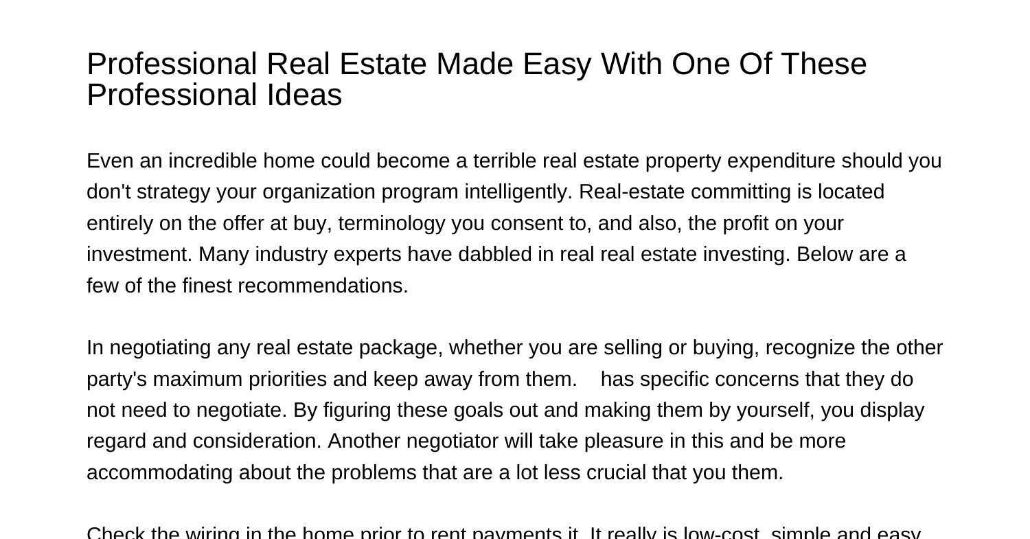 Industrial Real Estate Property Made Easy By Using These Skilled