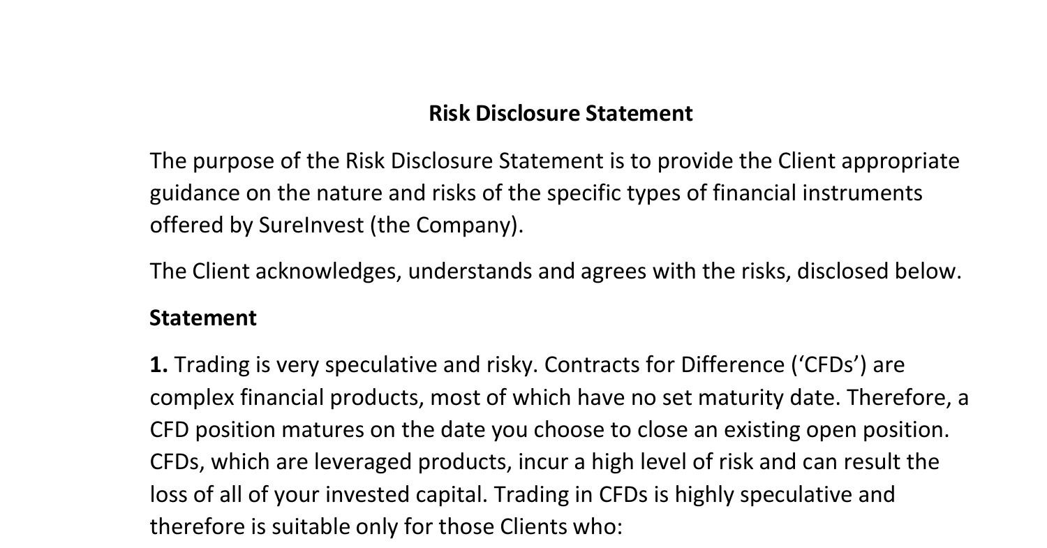 Risk Disclosure Pdf Docdroid