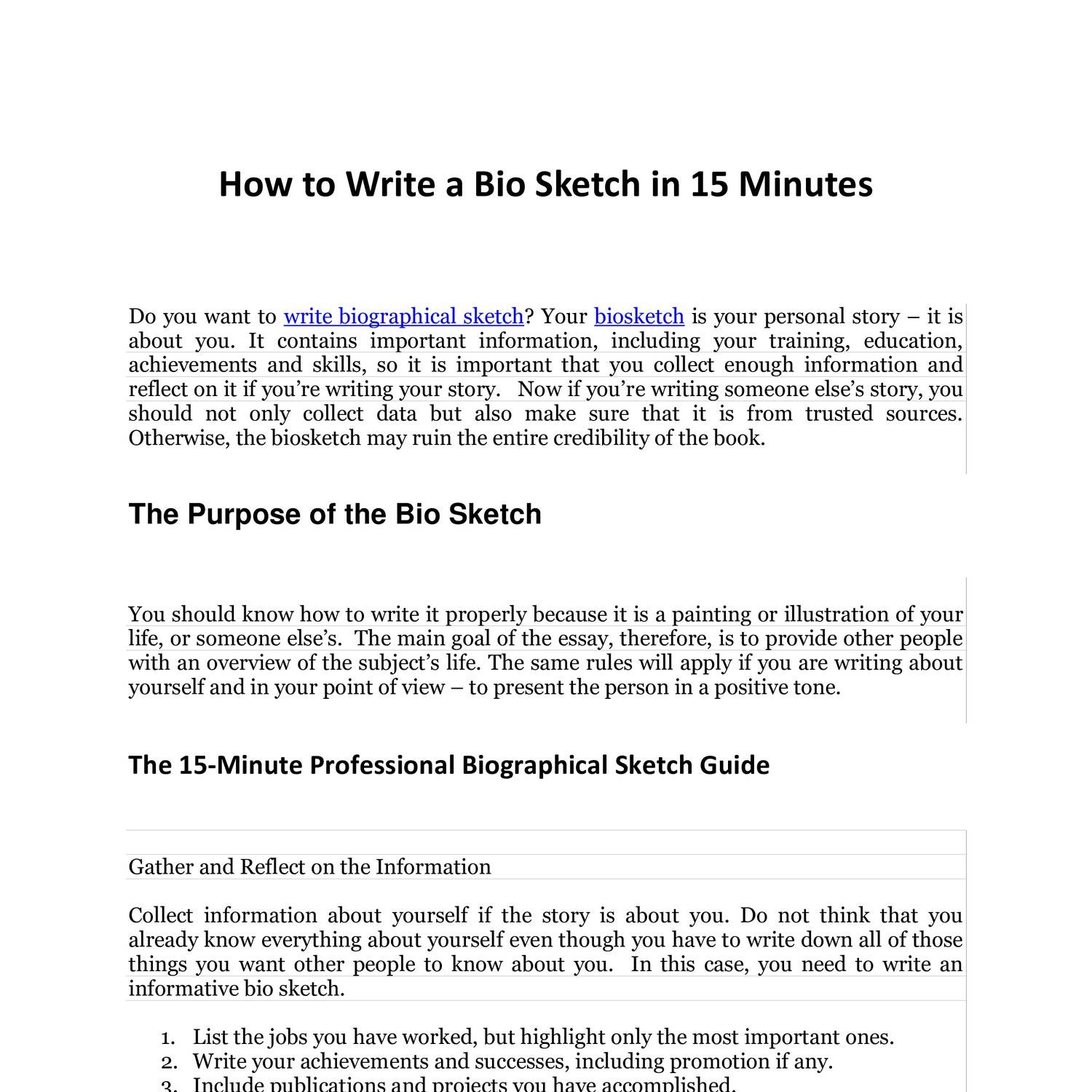 How to Write a Bio Sketch in 8 Minutes.pdf  DocDroid