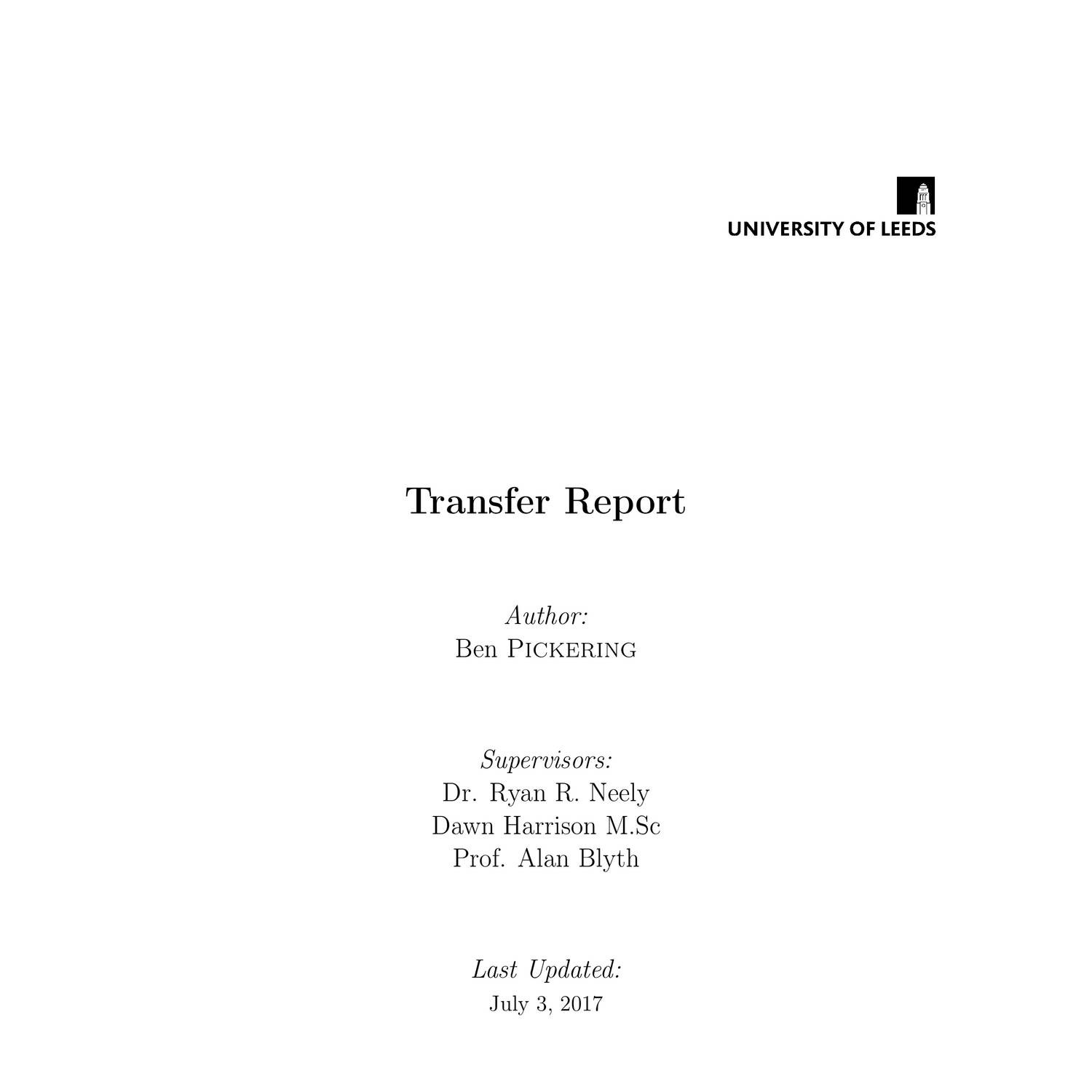 Transfer Report Ben Pickering.pdf | DocDroid